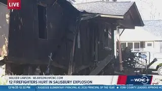 Home explosion in Salisbury leaves several firefighters hurt