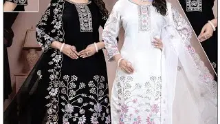 Ambala special premium quality readymade suit roman silk Vichitra silk organza fabric pure crab etc.