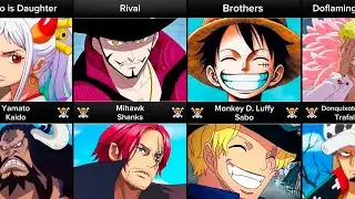 One Piece characters and their relationships 🔥
