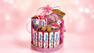 Kinder шоколад подарок для девочек | Творческий подарок сделанный из конфет