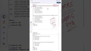 EMRS COMPUTER SCIENCE || DBMS PYQ Series || #emrs 