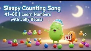 Sleepy Counting Song 41&ndash;60 | Learn Numbers with Jolly Beans
