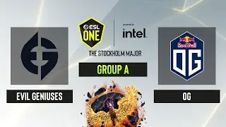 Dota2 - Evil Geniuses vs. OG - Game 1 - Group A - ESL One Stockholm 2022