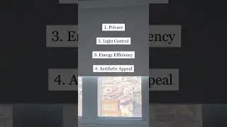 6 Reasons why we need window treatments! #windowtreatments #privacy #motorizedshades #home #energy