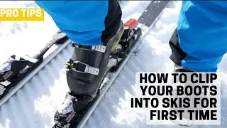 How to Clip Ski Boots into Bindings