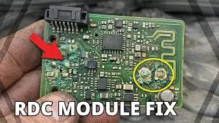 Неисправность TPMS на всех шинах BMW iX &ndash; устранение коррозии модуля RDC 36106793122