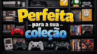 ESTANTE GAMER  organizada e funcional para RETRÔ GAMES que elevam o nível do seu SETUP RETRO GAMING