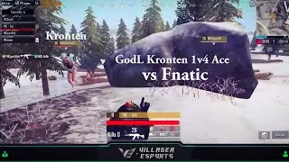 GodL Kronten 1v4 ACE vs Fnatic Villager Esports Tier 1 Scrims
