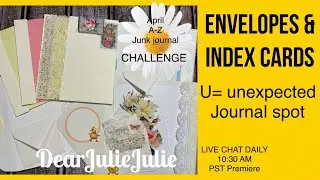 Use Envelopes & Index cards to make fast hidden journaling spots
