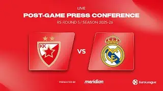 Press conference, EuroLeague R05 | Crvena zvezda Meridianbet - Real Madrid
