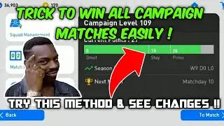 TRICK TO WIN ALL CAMPAIGN MATCHES IN PES 20 MOBILE | HOW TO WIN CAMPAIGN MATCHES | A SPECIAL TIP 👉