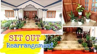 Sit out plant arrangement || Blue Sun Vlogz