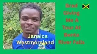Tour Guide Brad At Benta River Falls Jamaica williamsfield Westmoreland 🇯🇲 #bentariverfalls #jamaica