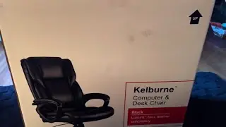 Unboxing & put together Kelburne computer chair...