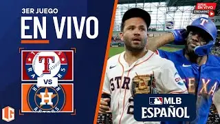 🔴 EN VIVO: Texas Rangers Vs Houston Astros - MLB LIVE - JUEGO 3