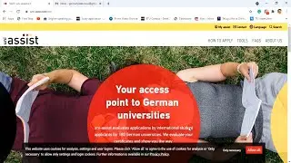 Modified Uni-assist 2021 account creation. My-assist account.
