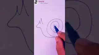 One line art drawing idea easy for beginners #shorts