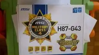 Распаковка (unboxing) MSI H87-G43
