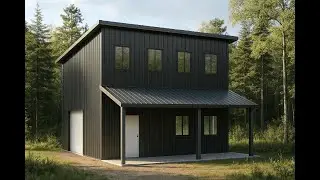 Build Your Dream Cabin! [22x24 Single-Slope Two-Story Kit]