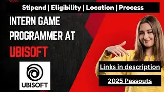Intern Game Programmer at Ubisoft | C++ | Pune | 2025 Passouts