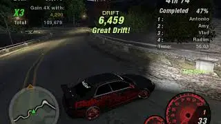 NFS Undergroud 2 Subaru impreza Drift 313000 score !!! Drift King ...:D