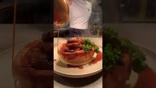 Giant loaded roast dinner Yorkshire pudding !