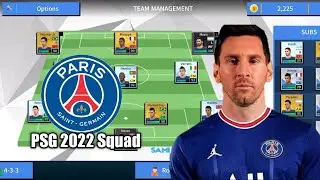 Dream League Soccer 2019. PSG 2022 squad + logo + kits  | no hack