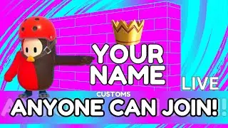 FALL GUYS LIVE | CROWNING WALL | CUSTOM LOBBIES (PS4) #fallguys