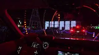 Red Rocks Christmas lights drive