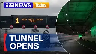 Melbourne's West Gate Tunnel officially opens to commuters | 9 News Australia