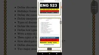 Eng523 most repeated Questions 2025 by Natasha study zone