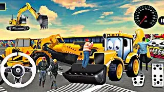Backhor Leader JCB Simulator Gameplay 3D Indian JCB Truck Driving & Railway Congratulations #games 7