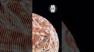 Las Vegas Sphere: Undulating Gold Ribbons (Real Balcony View)