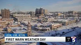First Warn Weather Day: Snow moving out, bitter cold sticking around