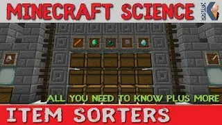 Minecraft Science 1.12 - Minecraft Item Sorters + Free Trash Can :)