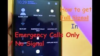How to Get Full Signal In Emergency Calls Only Situaton | 100% Working Solution