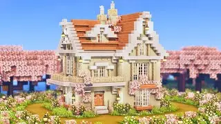 Minecraft 🌸 Peony House Tutorial | Mizuno's 16 Craft Resource Pack