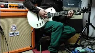 orange super Crush. Ltd ec401. tube screamer. boss rv6