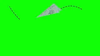 Paper plane Transition  2 | GreenScreen | Copyright free