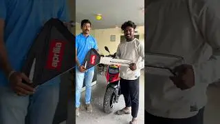 aprilia storm 125 opening video showroom video with Red colour #shivaram #aprilla #scooty #shortfeed