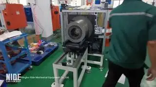 Large horizontal stator slot paper inserting machine Deep water pump motor manufacturing