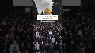 Eid prayer at Masjid Al Aqsa. MasaAllah 🧡#shorts #short