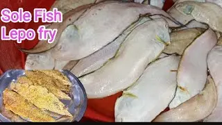 SOLE FISH CLEANING AND FRYING RECIPE IN HINDI/लेपो मछली साफ करना और फ्राई करना सीखें