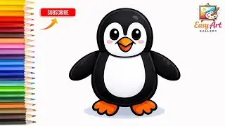 How To Draw Penguin Step By Step | Easy Drawing For Kids