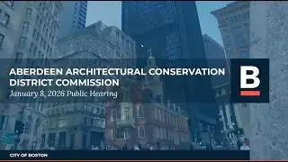 Aberdeen Architectural Conservation District Commission January 8, 2026 Public Hearing