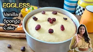 Vanilla Sponge Cake Recipe  | Easy Vanilla Sponge Cake | Eggless Vanilla Sponge Cake without Oven 🍰🎂