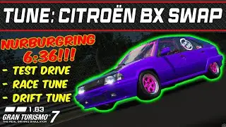 GT7 - Тюнинг: Citro&euml;n BX 19 TRS '87 Swap - Gran Turismo 7 - 1.63