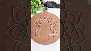#shorts #short Buddha Lippan Art | Buddha Wall Hanging | Lippan Art Work | Home Decor | Handmade|DIY
