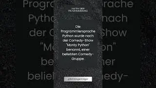 Fakten &uuml;ber Programmierung , Python.