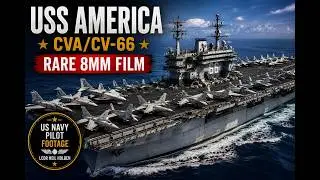 USS America (CVA/CV-66) 8mm Film by US Navy Pilot, LCDR Neil Holben - Film 3
